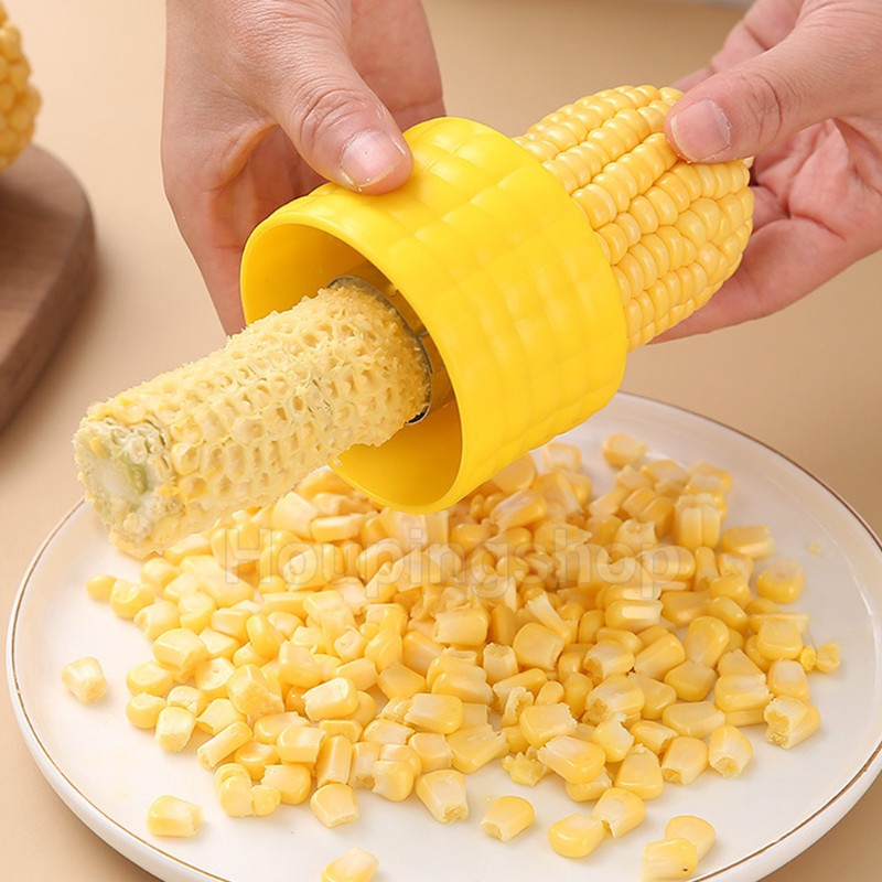 เครื่องปอกข้าวโพด เครื่องปอก ซังเครื่องตัด Thresher ข้าวโพด Stripper เครื่องมือผักผลไม้เครื่องมือทําอาหารอุปกรณ์ครัว Cob Remover
