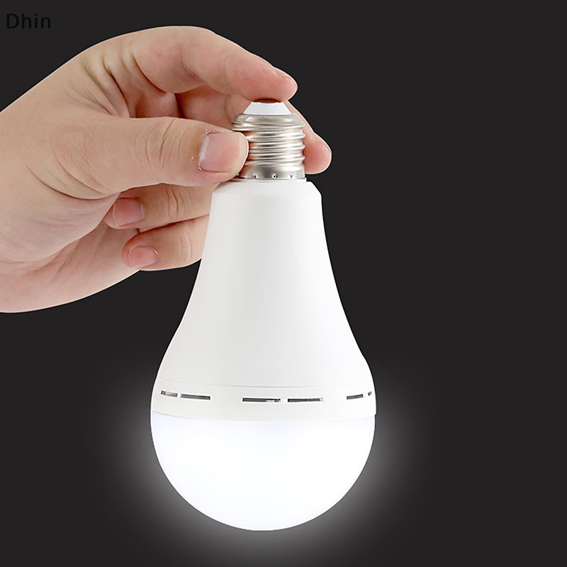 [Dhin] 7w/9w/12w/15w หลอดไฟ LED แบบชาร์จไฟได้มือถือหลอดไฟประหยัดพลังงานในครัวเรือน Failure หลอดไฟฉุกเฉิน COD
