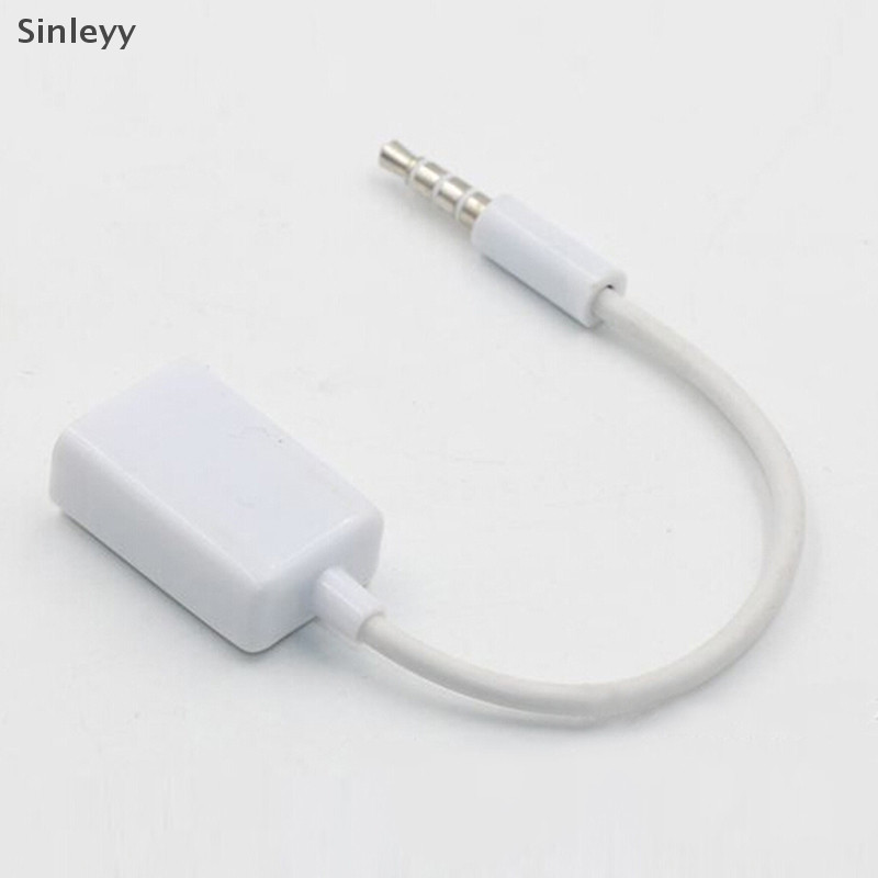 Nle แจ็คปลั๊กเสียง aux ตัวผู้ 3.5 มม. เป็น usb 2.0 สายแปลงหญิงสายรถ mp3 N - รูปที่ 4