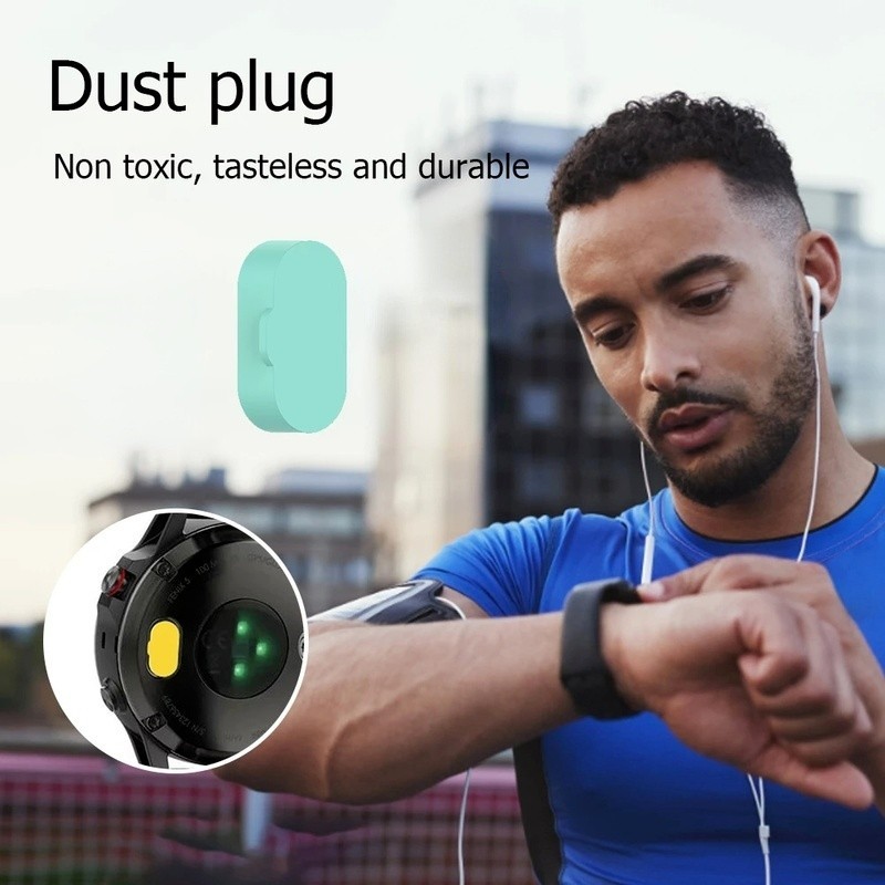 10 ชิ้น Anti Plugs Charger พอร์ตสําหรับ Garmin Venu 3 3s / SQ 2 / Fenix 5 6 7 5X 6X 7X 5S 6S 7S / 165 245 255 265 645 / instinct / ซิลิโคน Anti Dust Plug Pack Protector