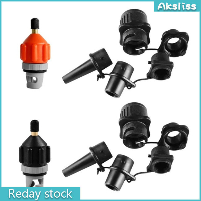 Aks SUP Paddle Board หัวฉีดลมเรือ Kayak Air Valve, Air Pump Converter, สะดวกเก็บอะแดปเตอร์สูบน้ําสําหรับขาตั้ง
