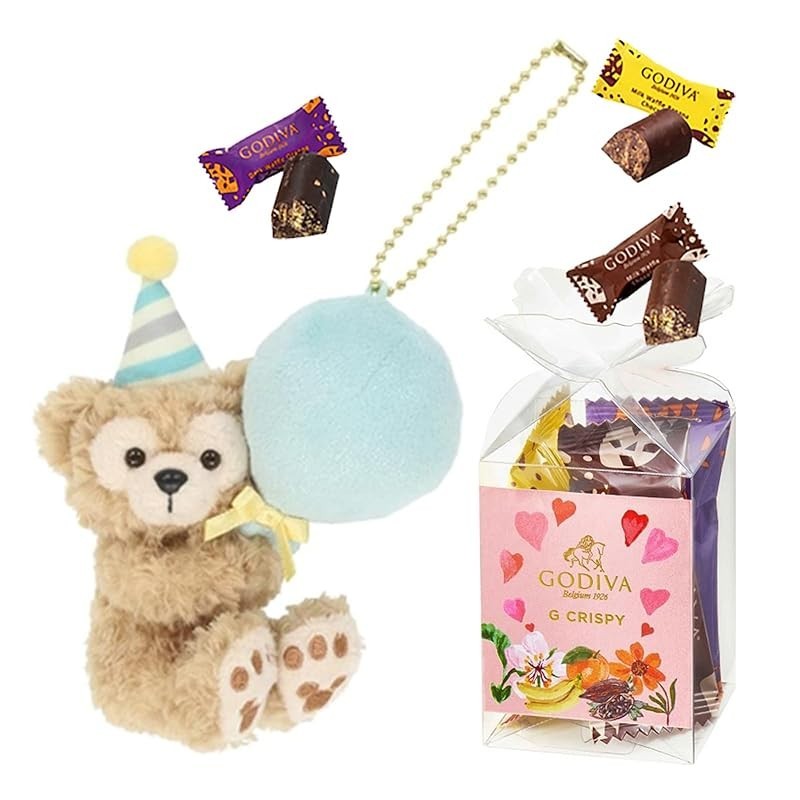 "Duffy & Friends From All of Us Plush & GODIVA Chocolate Set (Duffy, Full Size)" "Duffy & Friends Fr