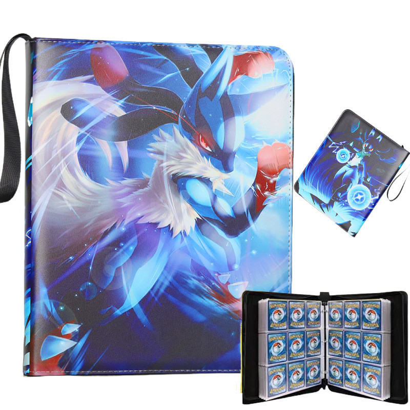 Pokémon Card Album Pokémon Game Card Book 4 Grid loose-leaf Card Pack Collection Book Photocard ของเ