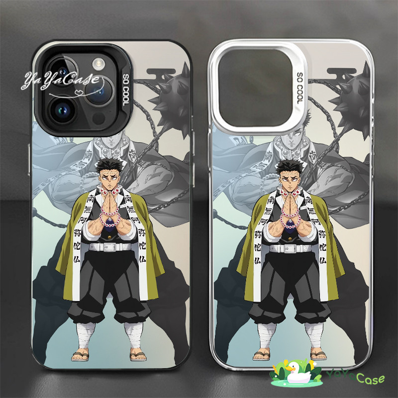 สำหรับ iPhone11 13 Case For เคสไอโฟน14 15 12 Pro Max X XR XS MAX 7 8 Plus พระสงฆ์ศิลปะการต่อสู้ สไตล์ขั้นสูง สีเงิน เคส