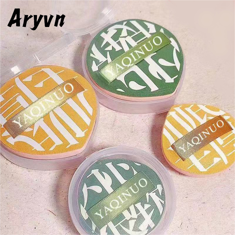 ARYVN ฟัพฟองน้ำ ทรงกลม ทรงสามเหลี่ยม ใช้ซ้ําได้ แบบหนา ร้านค้าชาวไทย มีกล่อง