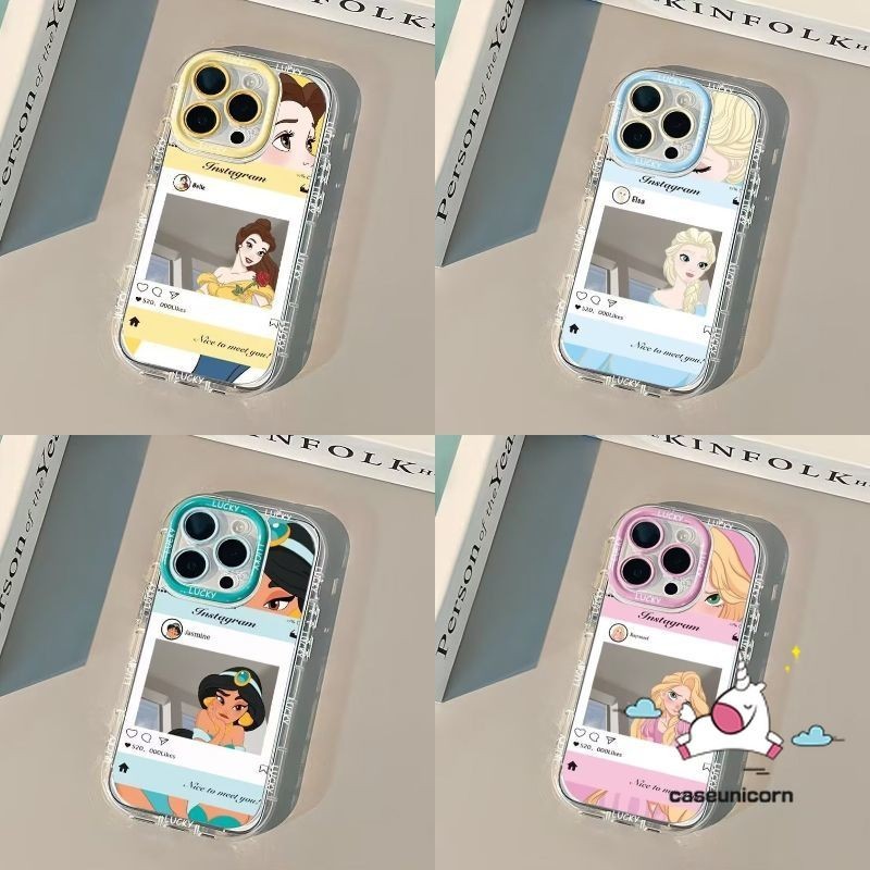 การ์ตูนน่ารักแบรนด์อินเทรนด์ Pretty Princess Graffiti Aishah แท็กสําหรับ IPhone 15 14 11 13 12 Pro Max 7Plus XR XS Max X 7 14 15 8 Plus สร้อยข้อมือหรูหรา Make Up กระจกกรณี