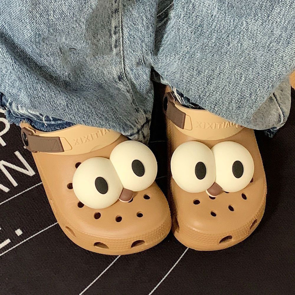 หัวเข็มขัดรองเท้า - DIY รองเท้า Charms อุปกรณ์เสริม - สําหรับ Clogs รองเท้าแตะรองเท้าตกแต่ง - Big Eye Shape Buckle - ตลก, น่ารัก, Y2K, ถอดออกได้