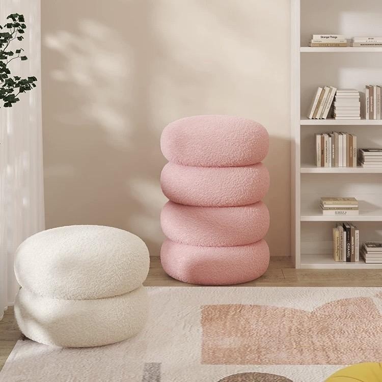 เก้าอี้สตูล เก้าอี้ทรงกลม สไตล์มินิมอล ตกแต่งห้องให้น่ารักขึ้น ราคา ถูกที่สุด ดีลบีเคเค แกลเลอรีภาพที่ 4
