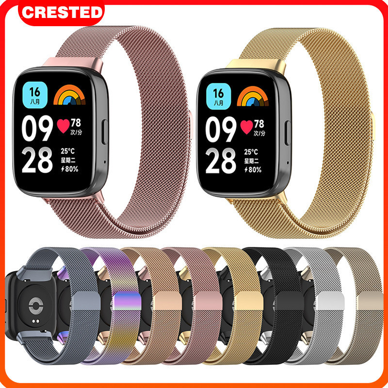 Milanese LOOP STRAP สำหรับ Redmi Watch 3 Active STRAP Redmi Watch 3 Active Mi Watch 3 Lite Metal Stainless STEEL BAND
