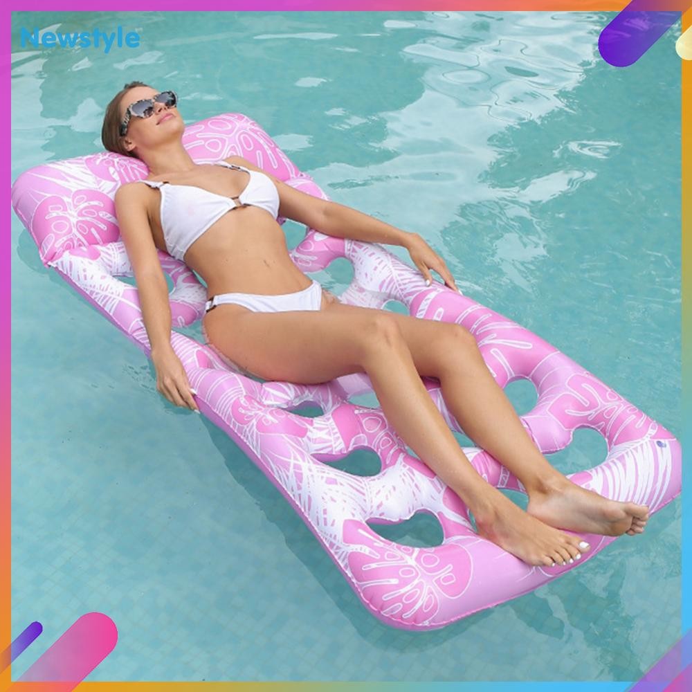 จัดส่งจากกรุงเทพ🚚เตียงลอยน้ําพอง Inflatable Water Sleeping Bed ที่นอนลมสระว่ายน้ําพีวีซี PVC Floating Lounger ที่นอนสระว่ายน้ําแบบพับได้ที่นอน แบบพกพาสําหรับชายหาดทะเลสาบ - รูปที่ 7