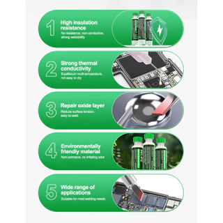 ฟลักซ์บัดกรี RELIFE F-22A อเนกประสงค์โลหะพิเศษ Solder Flux Bright Solder ข้อต่อเมนบอร์ดเชื่อมโทรศัพท์ซ่อมเครื่องมือ