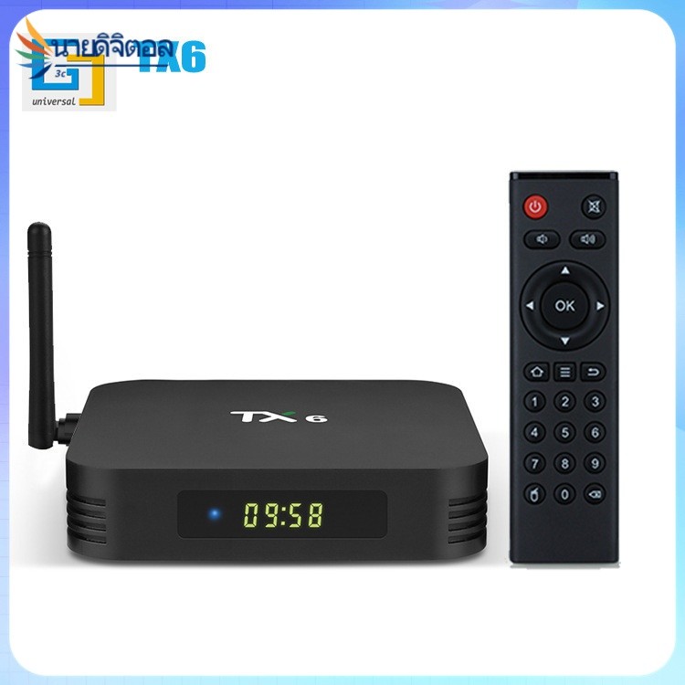 Tx6 h616คู่ Android 9 TV Box กับเครือข่าย HD 6K