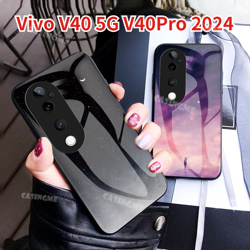 Vivo V40 5G V40Pro 2024 กระจกนิรภัยสําหรับ Vivo V40 5G V40 VivoV40 V 40 Pro V40Pro 5G 2024 Slim ฝาหล
