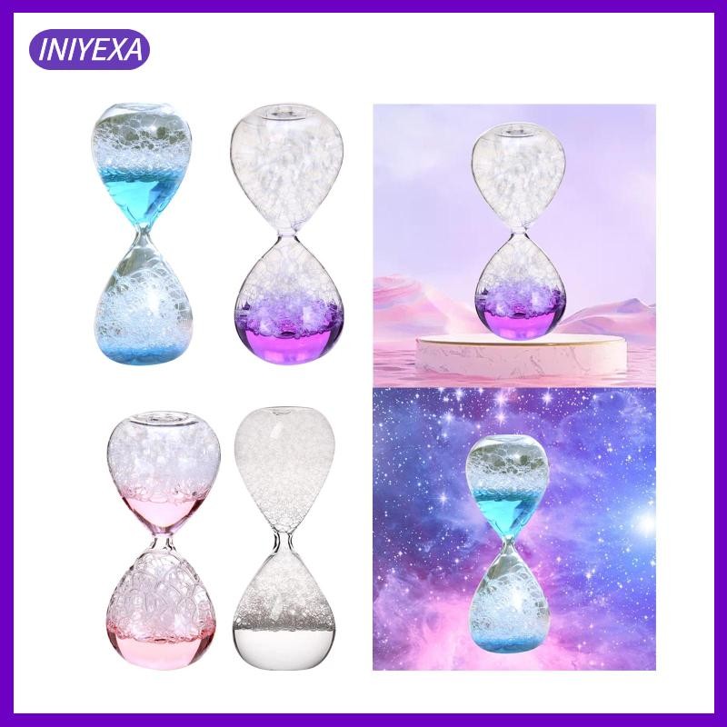 [Iniyexa ] Bubble ร ้ องเพลงนาฬิกาทรายจับเวลา Dream คริสตัลนาฬิกาทรายแก ้ ว Liquid Motion Timer นาฬิกาทรายของขวัญวันเกิดตกแต ่ งตาราง