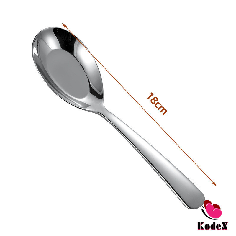 KDX ช้อนสแตนเลส ช้อนข้าว ซุป ตักโจ๊ก stainless steel spoon ราคา ถูกที่สุด ดีลบีเคเค แกลเลอรีภาพที่ 5