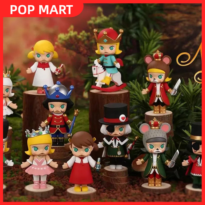 MOLLY Nutcracker Series POPMART กล่องตาบอด เครื่องประดับอินเทรนด์ รุ่นยืนยันของขวัญ