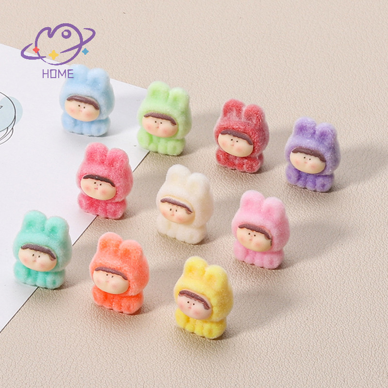 [mayhome] Mini Flocking Lilith Tiny เครื่องประดับหัตถกรรมน่ารักเรซิ่น Miniature ตกแต่งบ้านสําหรับเครื่องประดับทําเรซิ่น Figurines Decor {TH}