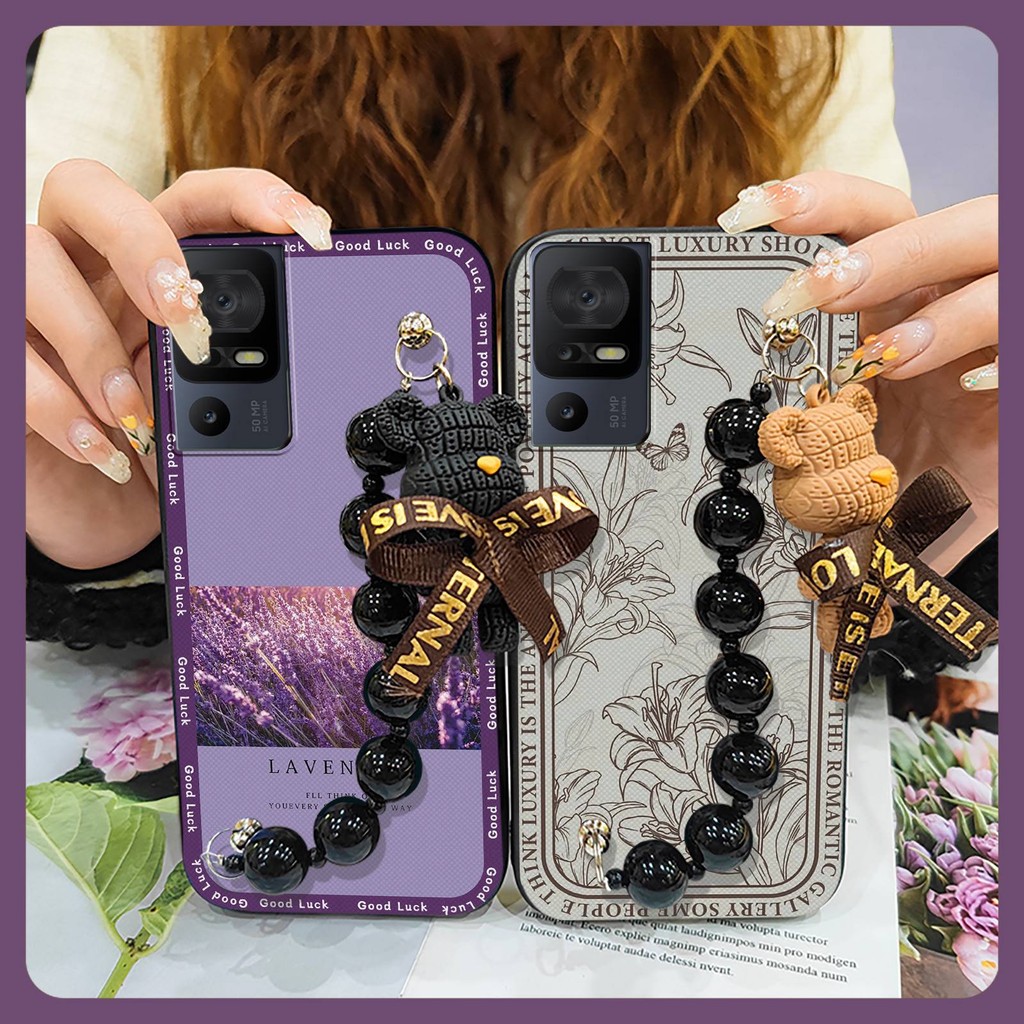 silicone Waterproof Phone Case For TCL 40SE/T610K Cartoon Dirt-resistant protective case phone case 