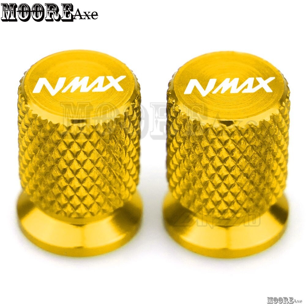 Mooreaxe รถจักรยานยนต์สําหรับ Yamaha NMAX155 NMAX 150 125 V1 NMAX V2 V3 2015 - 2023 ดัดแปลงครอสโอเวอร์ล้อยางวาล์ว Caps Airtight ครอบคลุม CNC อลูมิเนียม QMX03
