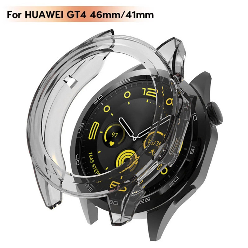 Tpu Protection Case ใช้งานร่วมกับ Huawei Watch GT 4 Smart Watch Protector กรอบ Soft Crystal Clear TPU สําหรับ Huawei GT 4 46 มม.41 มม.