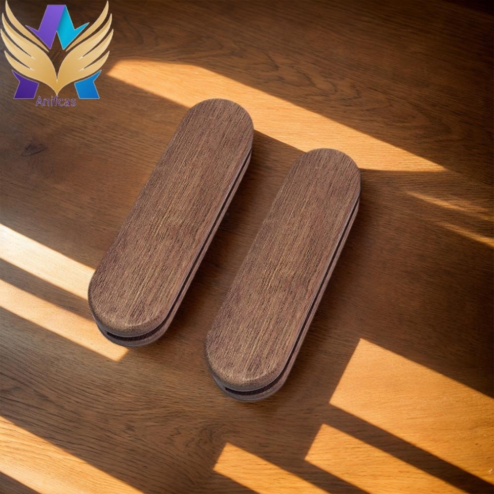 2 ชิ้น Sapele BBQ Pan Handle กระทะทนความร้อนฉนวน Grip สําหรับการตั้งแคมป์กลางแจ้ง ราคา ถูกที่สุด ดีลบีเคเค แกลเลอรีภาพที่ 2