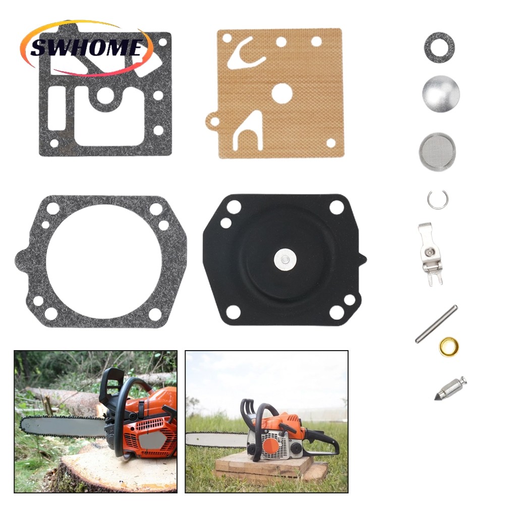 <SWHOME> คาร์บูเรเตอร์ Carb Rebuild Kit สําหรับ Husqvarna 254 257 261EPA 262 Chainsaw * ในสต็อก