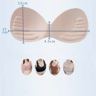แผ่นรองเต้านมขนาด 3.5 cm แบบถอดได้ สำหรับชุดชั้นใน ออกแบบเป็นรูปตัวยู เพื่อความสวยงามและสะดวกในการเปลี่ยนแปลง