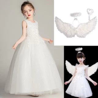 💕COD💕ปีกนางฟ้า Angel Wings LED Glow รวมที่คาดผมไม้กายสิทธิ์และปีกขนนก สีขาว เรืองแสง ผู้ใหญ่ เด็ก อุปกรณ์ประกอบฉาก