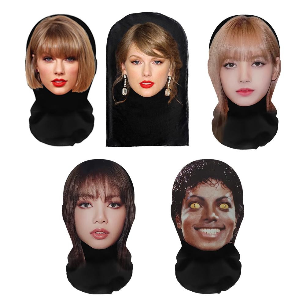 3d พิมพ์ตลก Hood ตลกหน้ากาก Face Show Spoof Tricky Hood Full Face 3D หน้ากาก