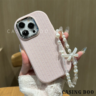 [CasingBoo] Casing Cocok untuk iPhone 11 12 13 14 15,untuk iPhone 15 14 13 12 11 Pro Max, untuk 15 14 13 12 Pro, untuk X XS XR XSMAX 7 8 PLUS Casing ponsel anti-jatuh TPU lembut pola gradien merah muda dan putih sederhana yang modis dan kreatif baru