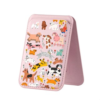 ลูกสุนัขหลากหลายสายรูปแบบกระเป๋าสตางค์สําหรับiphone 16 15 14…