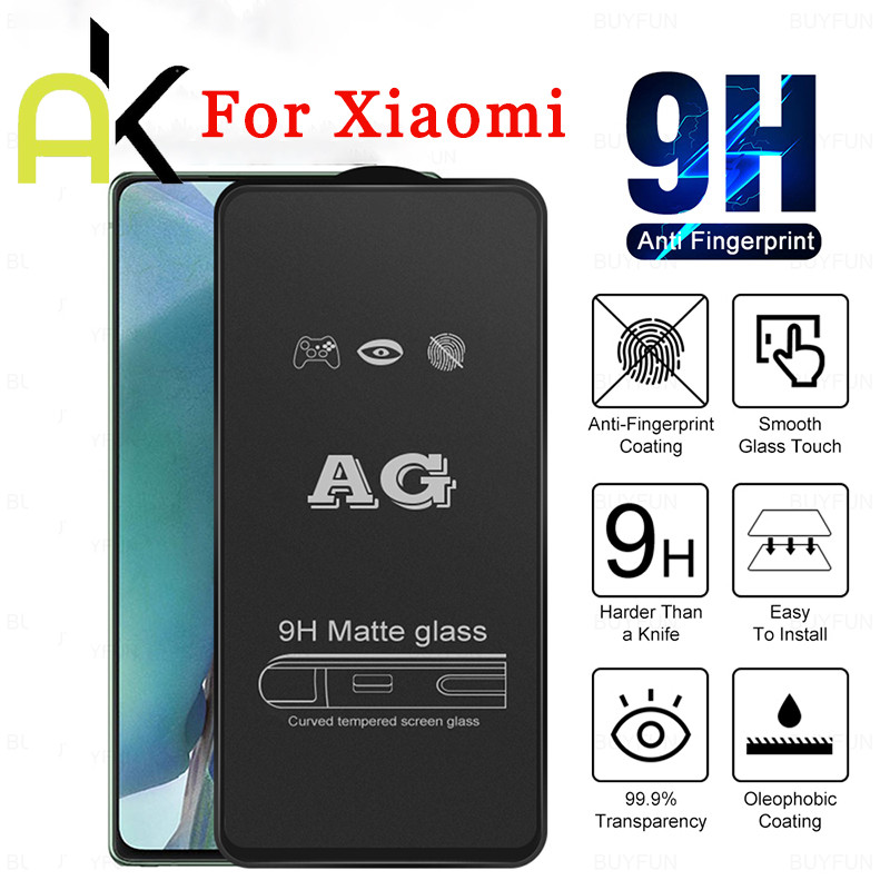AK AG Matte ฟิล์มด้าน for Xiaomi Redmi Note 10 4G 10S 11 4G 11S 12S Poco M4 Pro 4G M5S Mi 10T Lite 11T 11T PRO 11X 11I