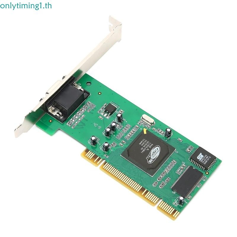 Onlytiming PCI กราฟิกการ์ด ATI Rage XL 8MB 32Bit VGA SDRAM การ์ดรถแทรกเตอร์วิดีโอสําหรับเดสก์ท็อป