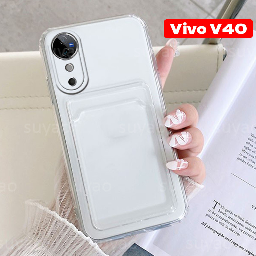 สําหรับ Vivo Y19S Y200 V40 Pro Lite V40Pro V30 E V30E V30Pro 5G 2024 เคสโทรศัพท์กันกระแทก Clear VivoV40 Pro V40Lite VivoY19S ความเรียบง่ายปลอกช่องใส่การ์ดนุ่มป้องกันกล้องฝาหลัง