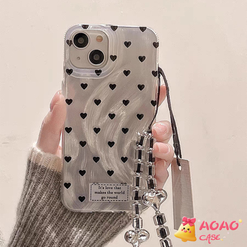 แฟชั่นสดใหม่ความรักความรักน้อย เคสiPhone 11 15 13 14 12 Pro Max XR 7Plus 7 8 Plus 14 11 12 Pro XS MAX X SE 14 Plus