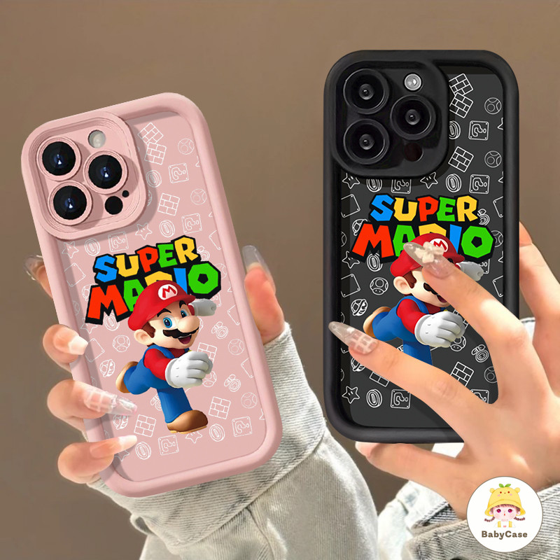 การ์ตูนซูเปอร์มาริโออ่อนนุ่ม เคส Samsung A15 A03 A14 A05s A13 A03s A12 A24 A54 A52 A23 A05 A25 A21s A32 A50 A34 A53