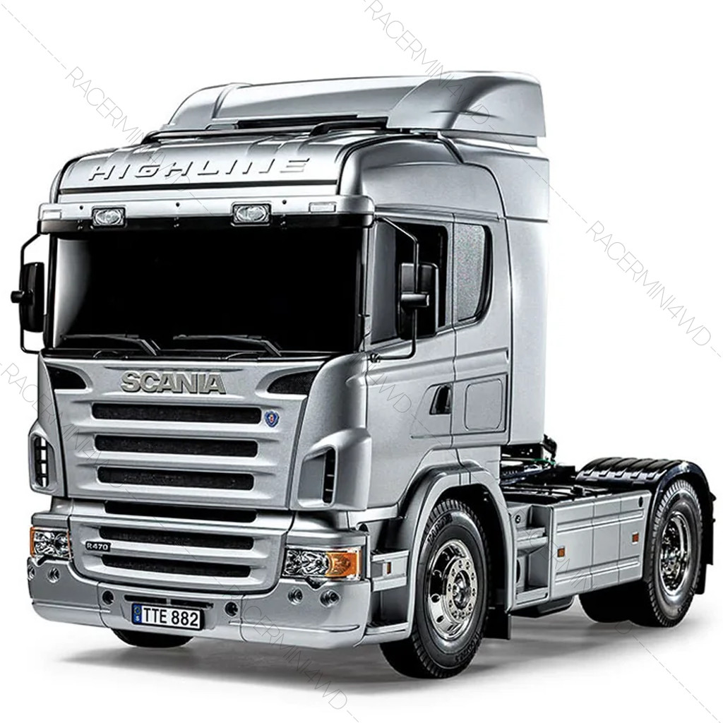 TAMIYA 56364 1/14 R/C Tractor Truck Scania R470 Highline Silver Edition ชุดประกอบรถบังคับหัวลากทามิย