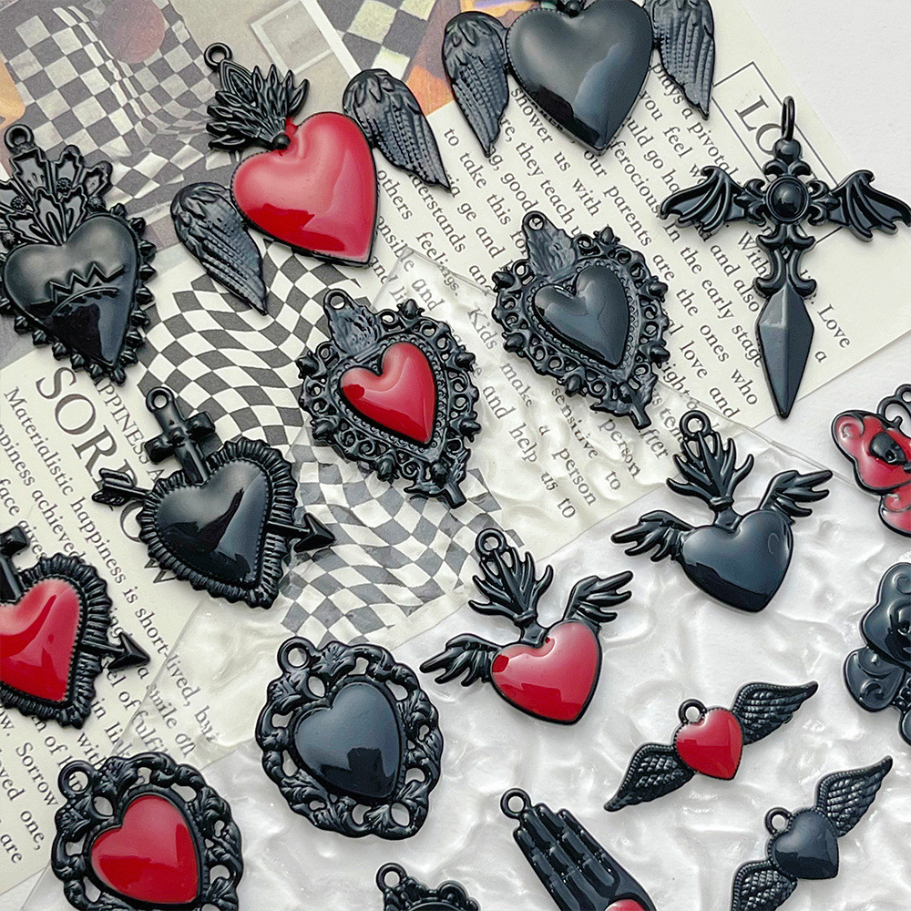 จี้รูปผีเสื้อ กระจกวิเศษ จี้โลหะผสม จี้แบบ DIY
