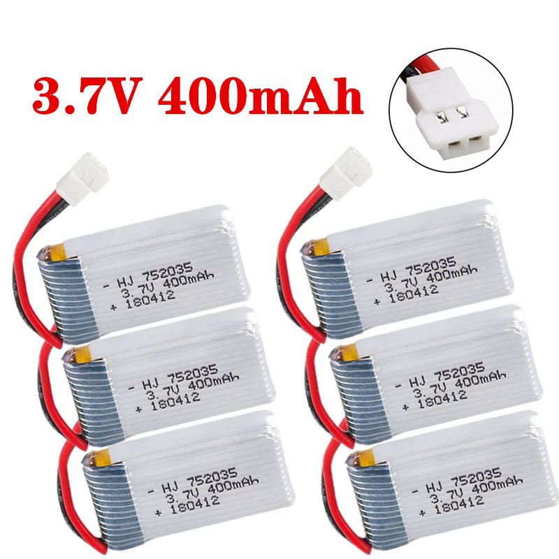 3.7V 400mAh 30C Lipo Battery For X4 H107 H31 KY101 E33C E33 U816A V252 H6C RC Quadcopter Drone Spare