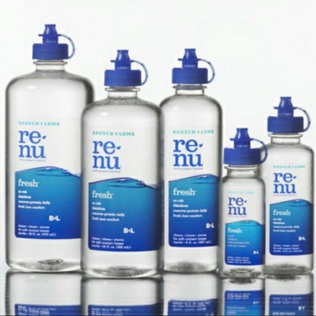 น้ำยาล้างคอนแทคเลนส์ Renu (60ml. / 355ml. แถม 60ml.)