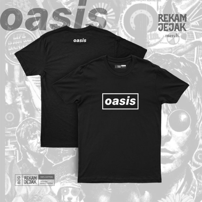 เสื้อ เสื้อยืด Oasis BAND | เสื้อยืดโอเอซิส | บันทึกสินค้า ผ้าCotton 100% ไม่จำกัดเพศ ไม่จำกัดเพศSIZE S-5XL