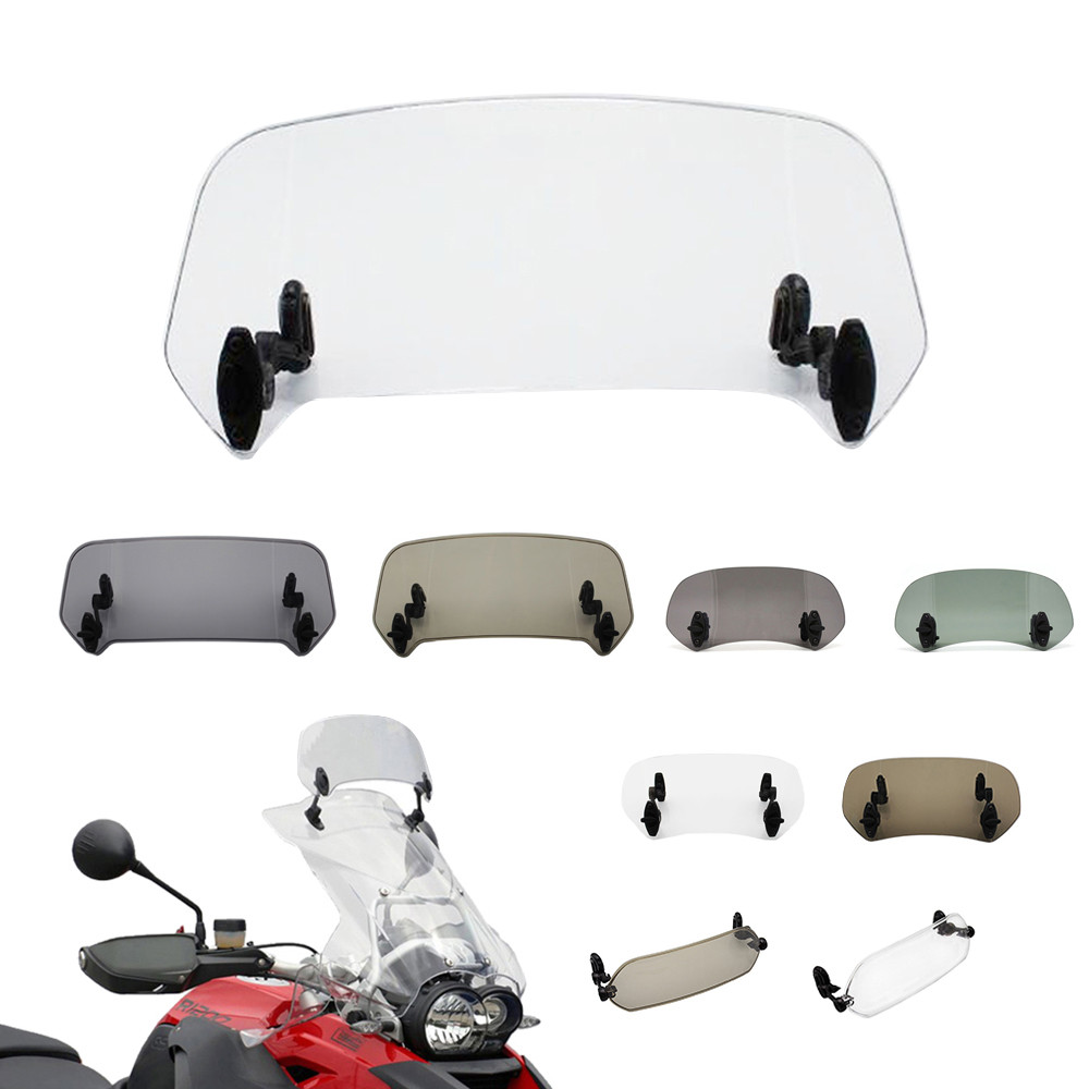 รถจักรยานยนต์ Risen ปรับหน้าจอลมกระจกสปอยเลอร์ Air Deflector สําหรับ HONDA BMW KAWASAKI YAMAHA HONDA