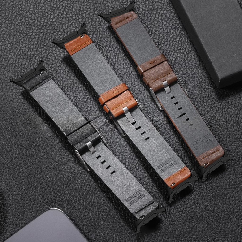 สายหนังสําหรับ Samsung Galaxy Watch Ultra 47 มม.สําหรับ Galaxy Watch 7 Ultra Watchband สร้อยข้อมืออุปกรณ์เสริม