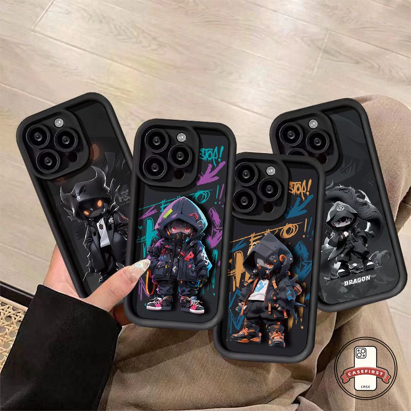การ์ตูนเท่ซีรีส์เด็กชายเคส ที่อ่อนนุ่มสำหรับ Vivo Y17s Y12s Y15 Y22 Y21 Y11 Y27 Y15s Y17 Y20 Y36 Y12i Y33s Y27s Y100i