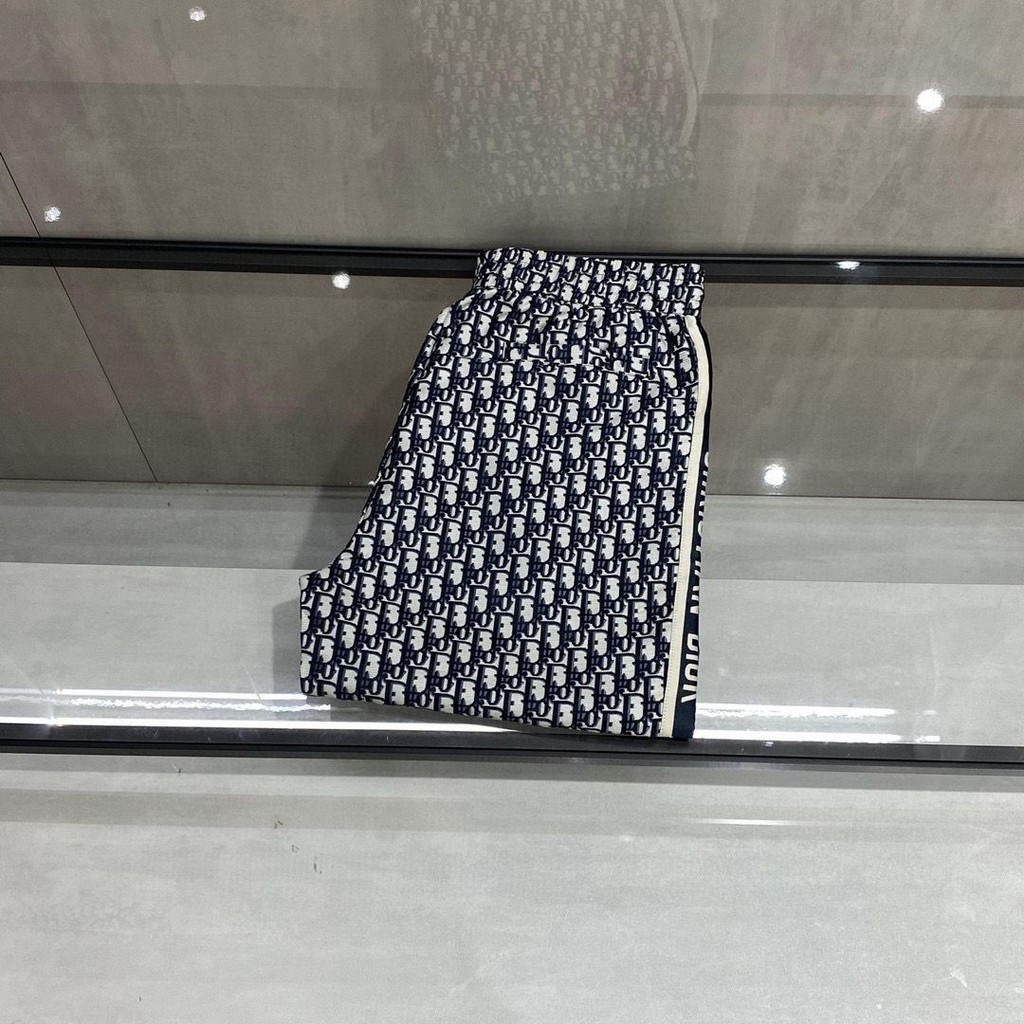 กางเกงผู้ชายแฟชั่นแบรนด์ ซีดี ลายตัวอักษรโลโก้การพิมพ์กางเกงวอร์มลูกไม้ขึ้นของคู่รัก