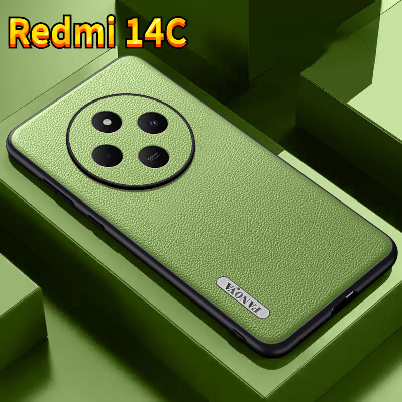 เกราะกันกระแทกสําหรับ Redmi 14C POCO C75 4G 2024 เคสโทรศัพท์หนังป้องกันปกอ่อนสําหรับ Redmi14C 14 C XiaomiPOCOC75 C 75 ง่ายป้องกันกลับกรณี