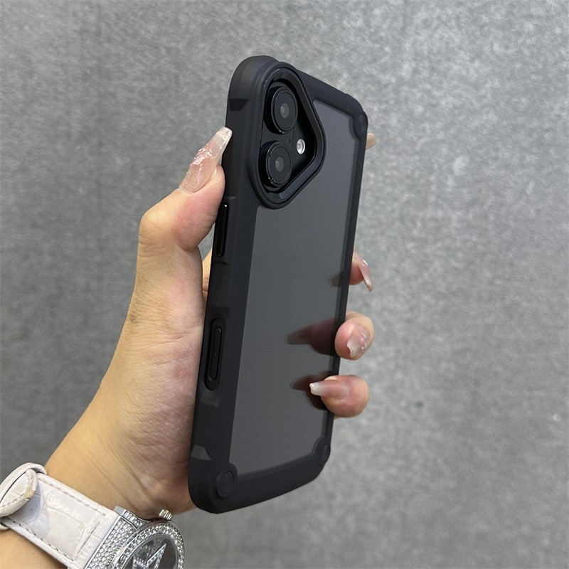 ใหม่กันกระแทกกรณีโทรศัพท์สําหรับ ไอโฟน 16 15 14 13 12 11 มือโปร สูงสุด 16 บวก เอ็กซ์อาร์ หรูหราโปร่งใสสีปลอกป้องกันฮาร์ดปกหลัง