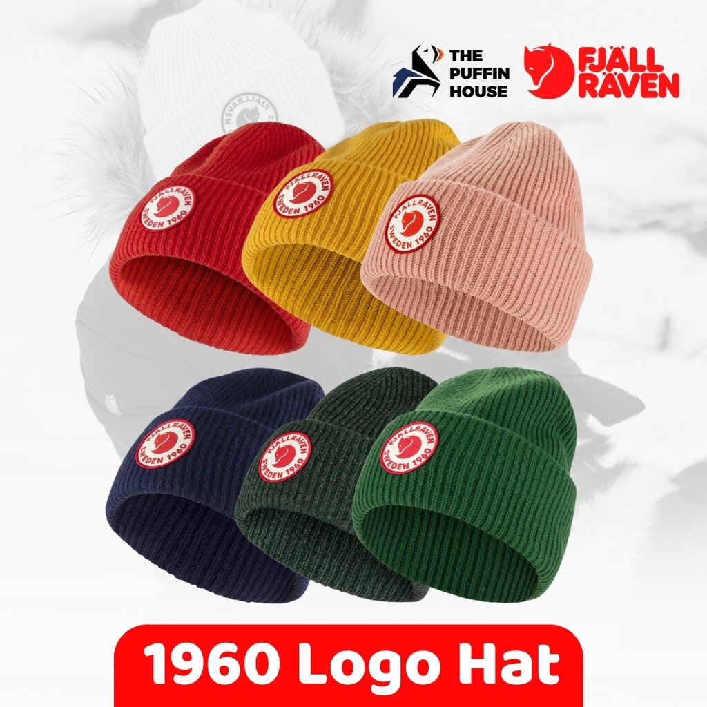 Fjallraven หมวกไหมพรม นุ่มและอบอุ่น 1960 Logo Hat