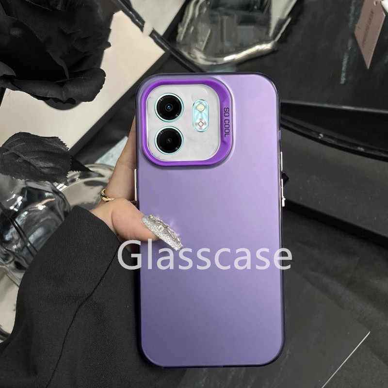 ปลอกสําหรับ Infinix Smart 9 8 pro plus 9pro 8pro 8plus 8HD Smart9 Smart8 โลหะ Frosted Hard เคสโทรศัพท์แฟชั่น Minimalist เปลือกเลเซอร์กันกระแทกป้องกันปลอกฮาร์ดปกหลัง