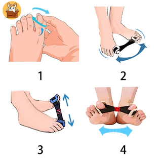Am-azHallux Valgus Corrector Belt Recovery Training Exerciser Strap Toe Separator Big Toe Stretcher Separator